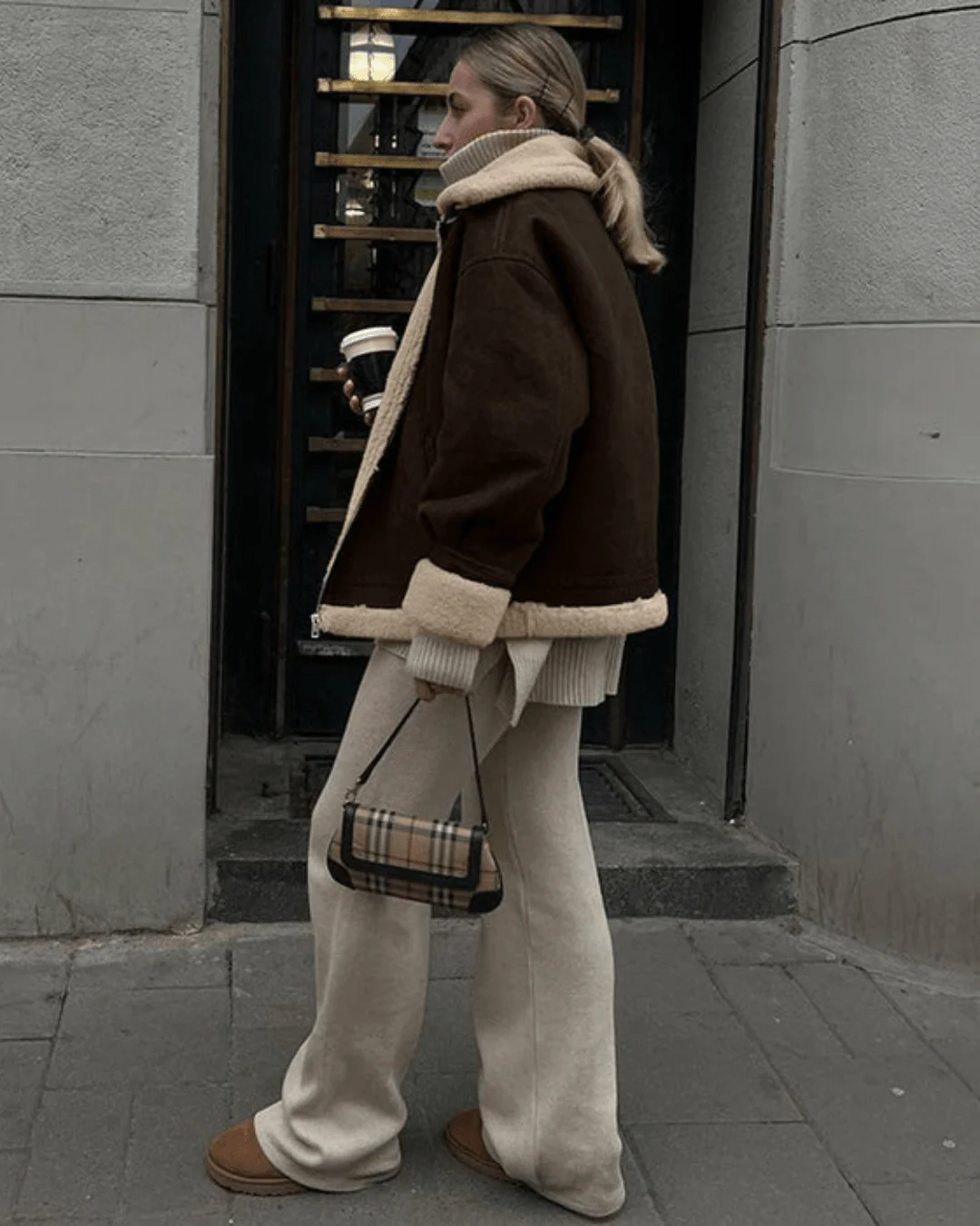Aurora Suede Faux leather Jacket - Image 4