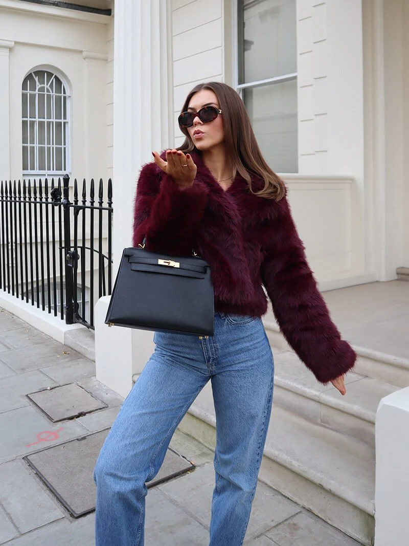 Jenna Faux Fur Coat - Image 10