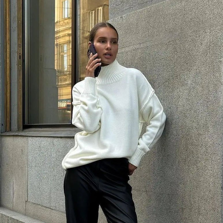 Katie Turtleneck Knit Sweater - Image 4