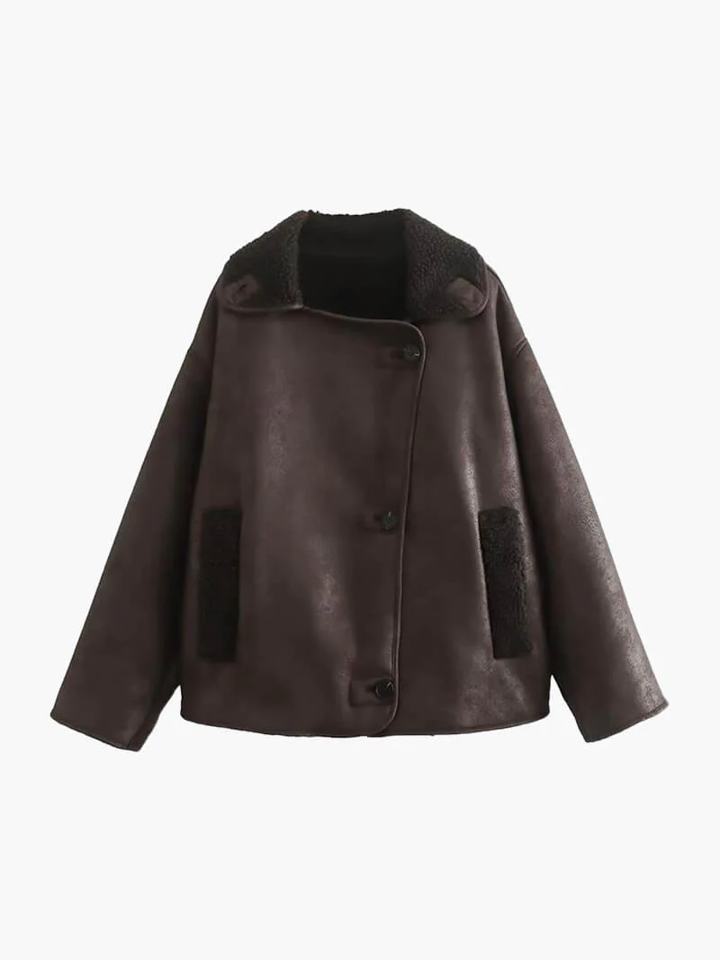 Laila Faux Leather Jacket - Image 9