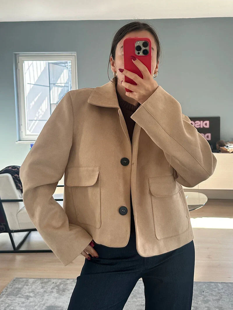 Marissa Faux Suede Jacket - Image 4