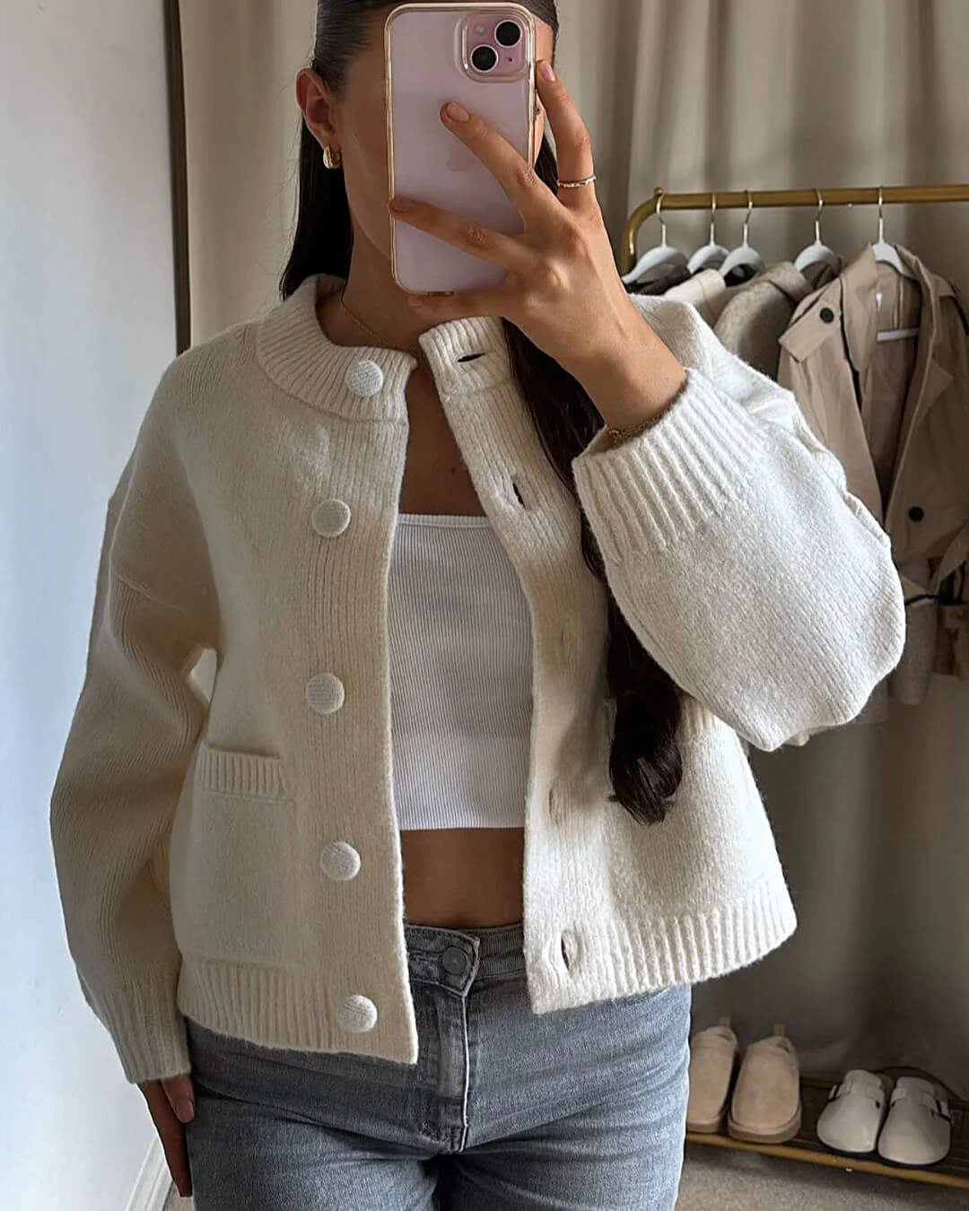 Nessa Thick Knitted Cardigan - Image 5