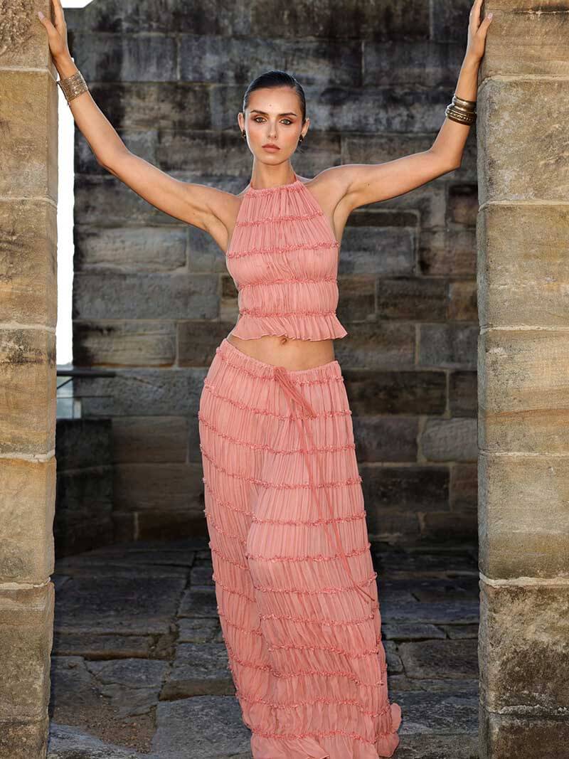 Valerie two-piece set with frill details - Image 4